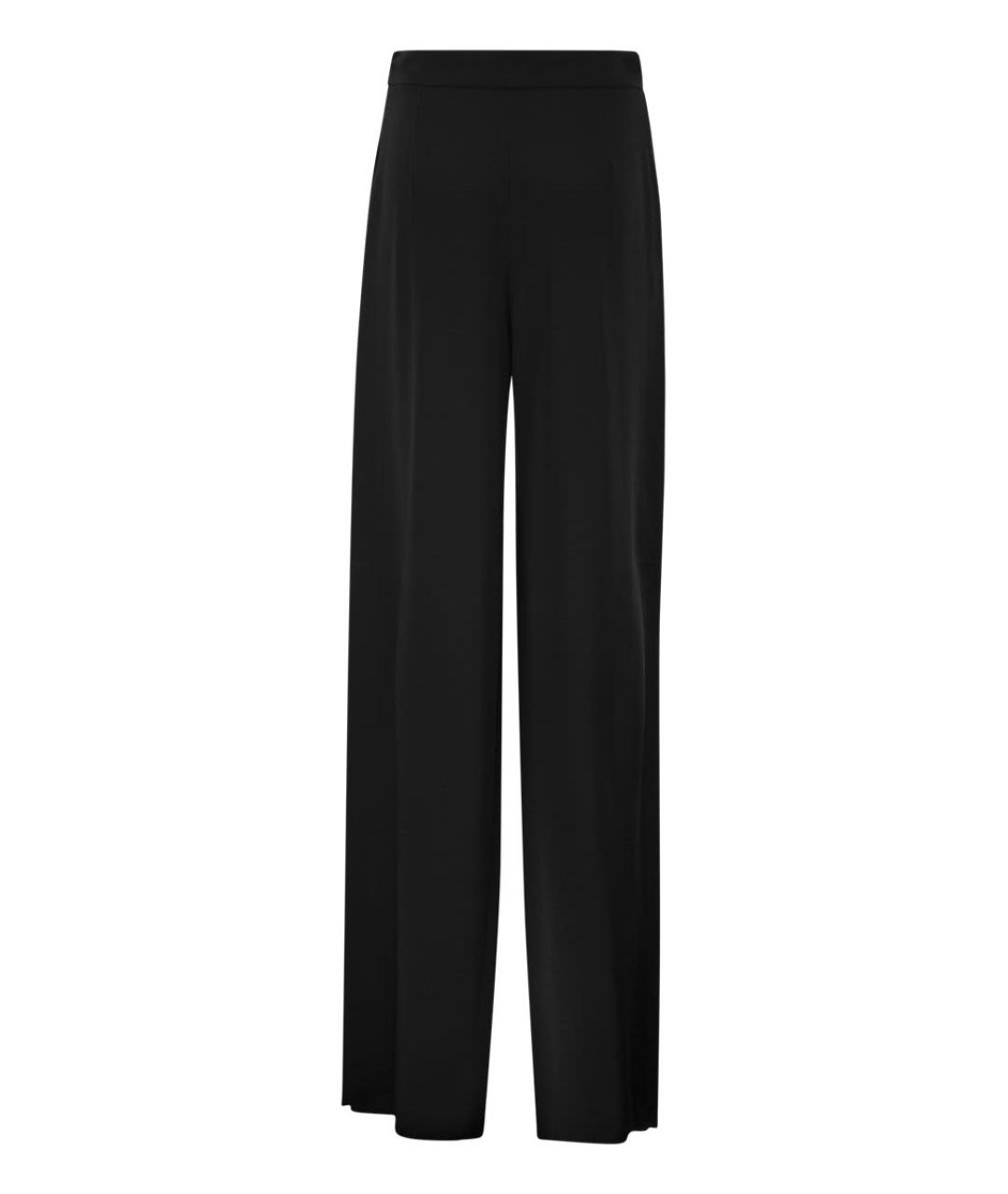 MAX MARA Черные ацетатные прямые брюки, фото 2