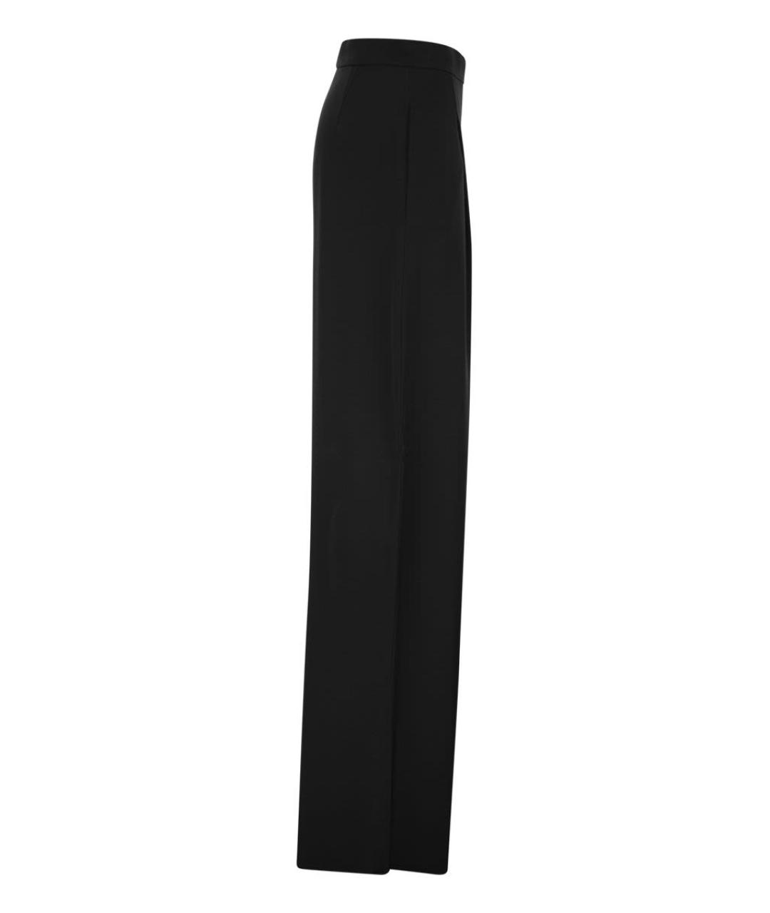 MAX MARA Черные ацетатные прямые брюки, фото 3