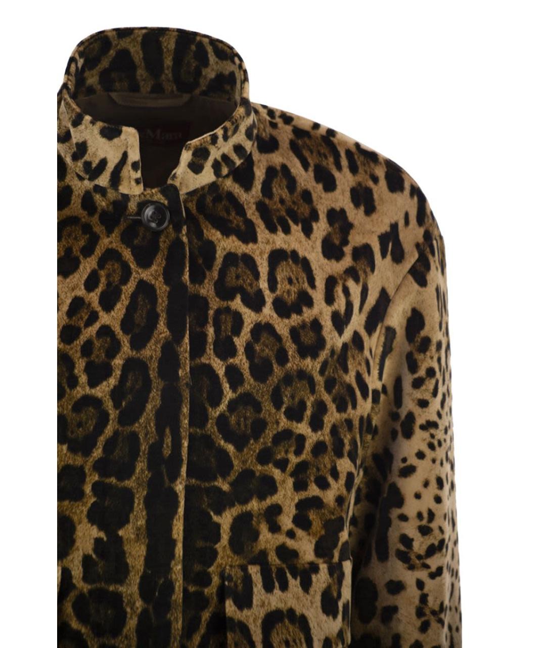 MAX MARA Коричневая хлопковая куртка, фото 4