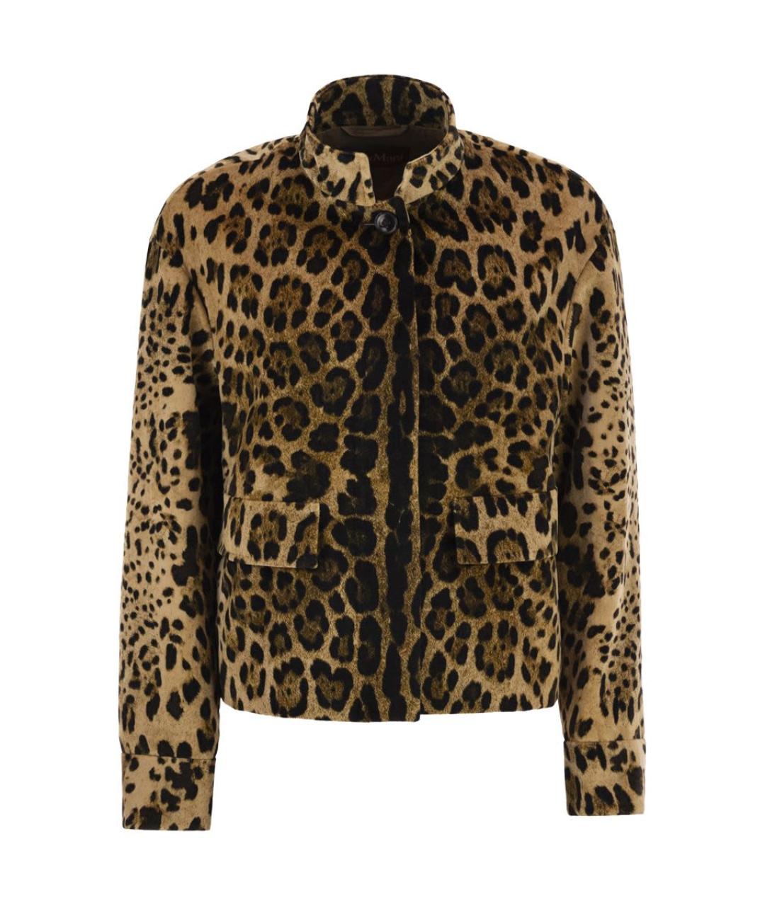 MAX MARA Коричневая хлопковая куртка, фото 1