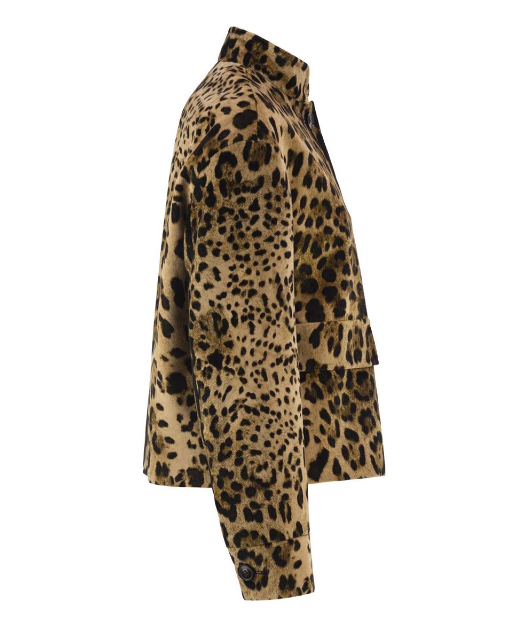 MAX MARA Коричневая хлопковая куртка, фото 3