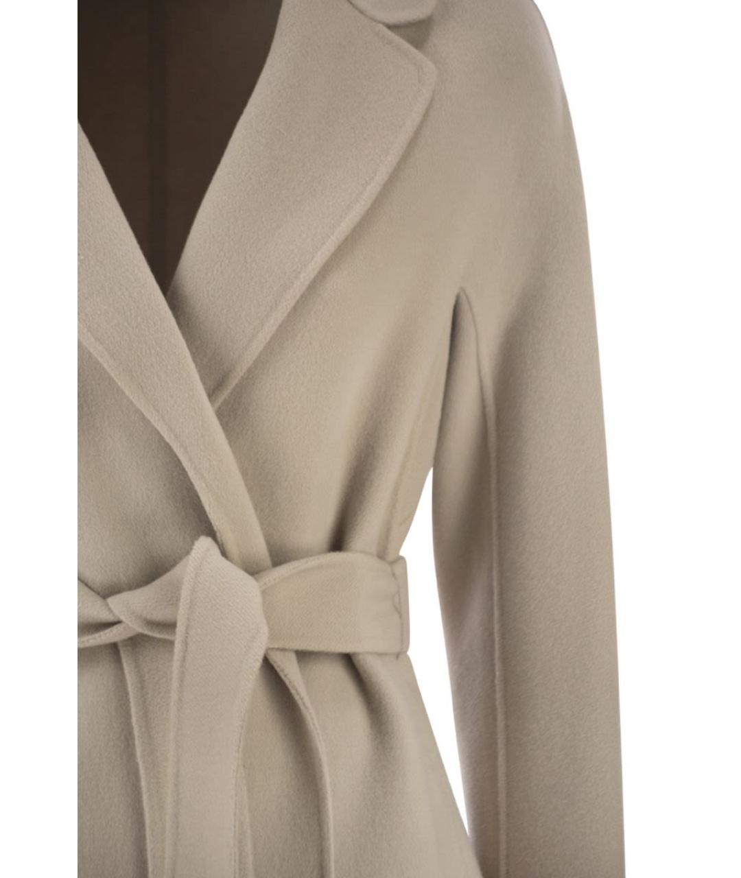 'S MAX MARA Бежевое шерстяное пальто, фото 4