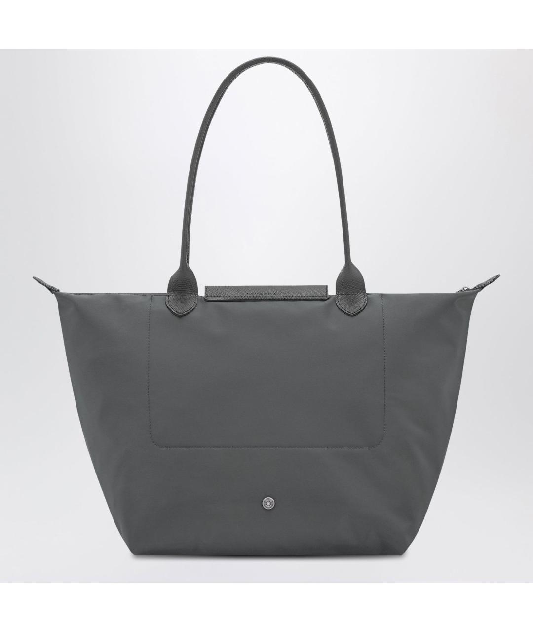 LONGCHAMP Серая тканевая сумка тоут, фото 2
