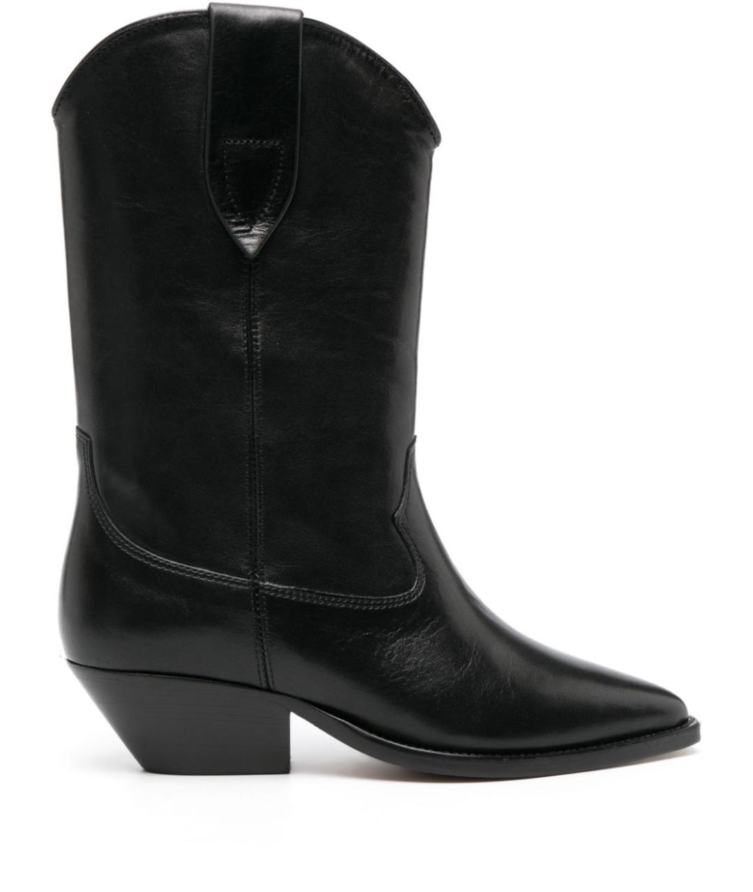 ISABEL MARANT Черные кожаные сапоги, фото 1
