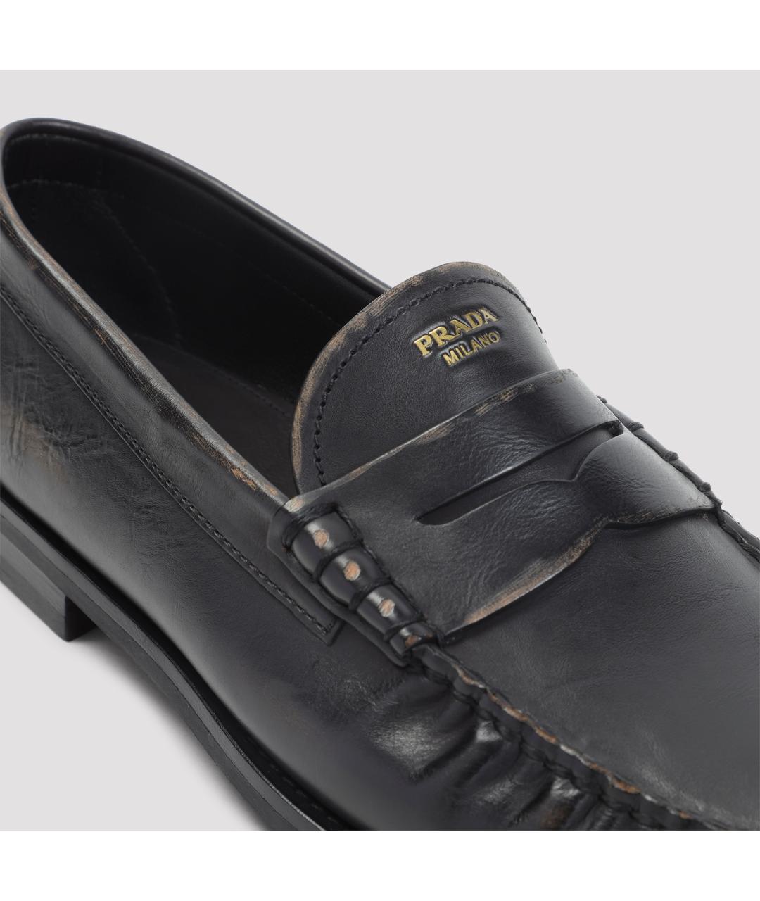 PRADA Мульти кожаные лоферы, фото 5