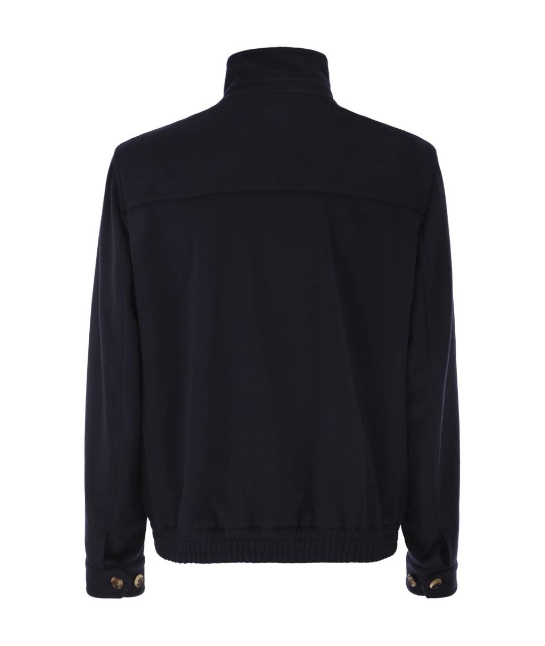 BRUNELLO CUCINELLI Темно-синяя шерстяная куртка, фото 2