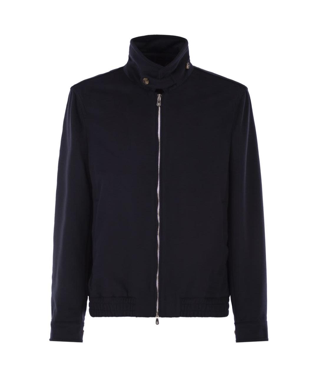 BRUNELLO CUCINELLI Темно-синяя шерстяная куртка, фото 1