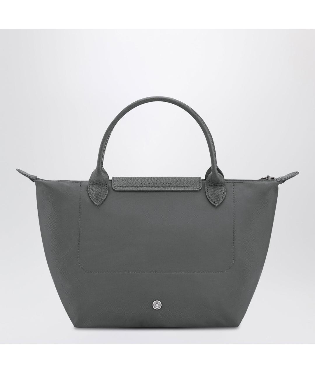 LONGCHAMP Серая тканевая сумка тоут, фото 2