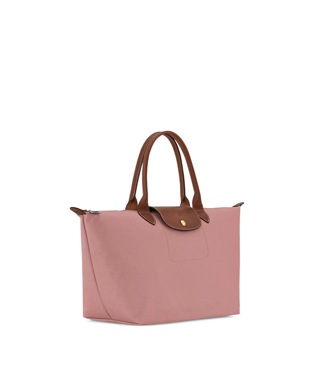 LONGCHAMP Розовая синтетическая сумка с короткими ручками, фото 4