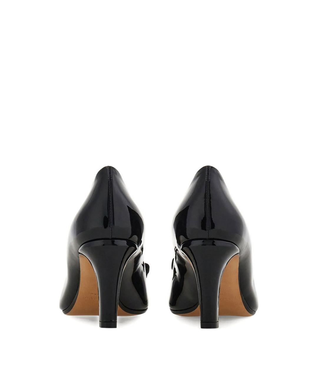 FERRAGAMO Черные кожаные туфли, фото 3