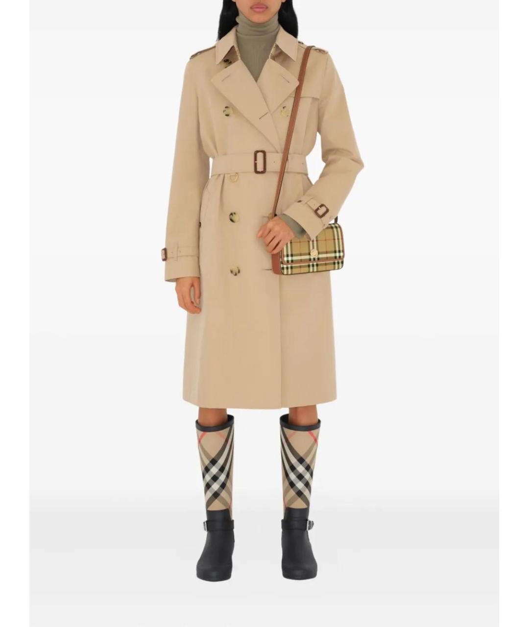 BURBERRY Бежевая сумка через плечо, фото 3