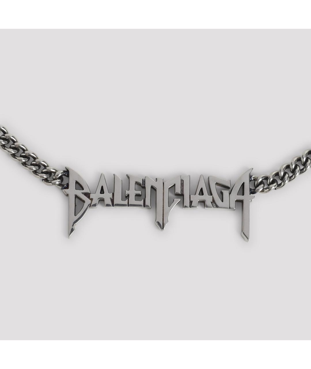 BALENCIAGA Серебряная металлическая подвеска, фото 3