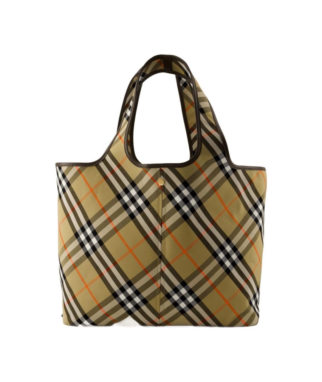 BURBERRY Бежевая хлопковая сумка тоут, фото 3
