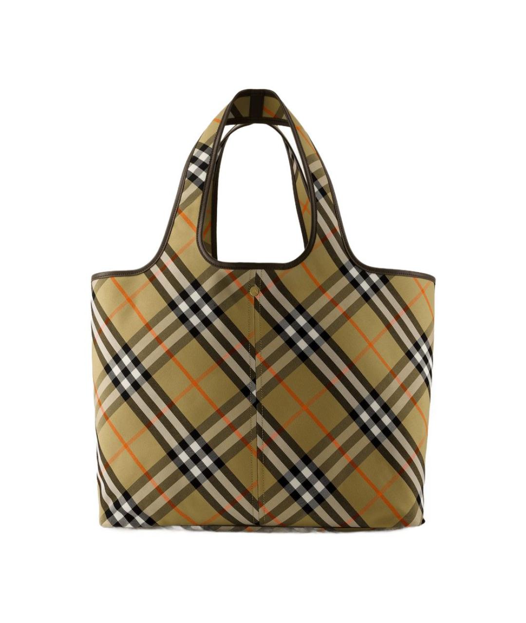BURBERRY Бежевая хлопковая сумка тоут, фото 1