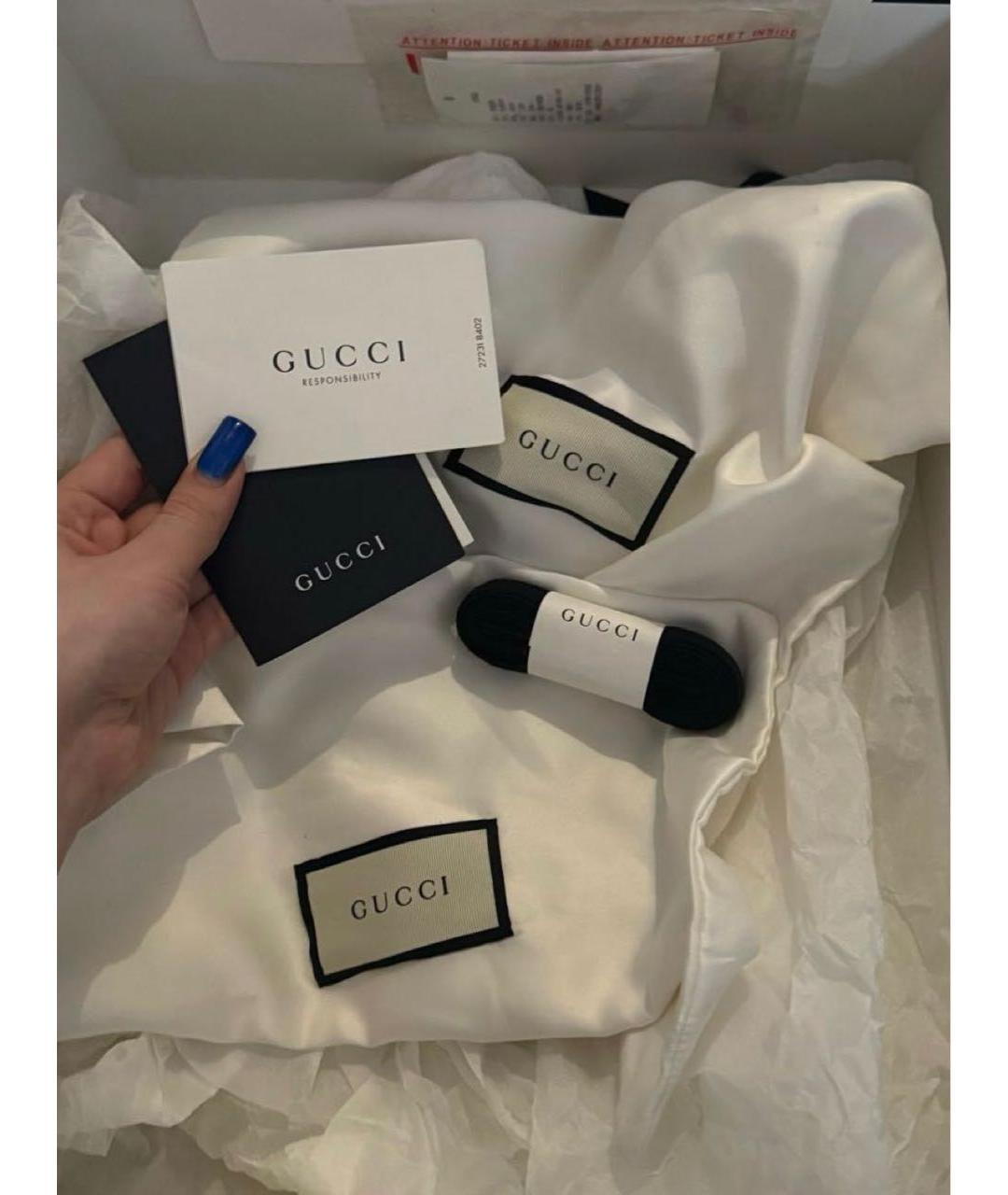 GUCCI Черные кеды, фото 5