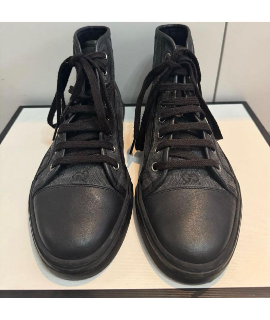 GUCCI Черные кеды, фото 3