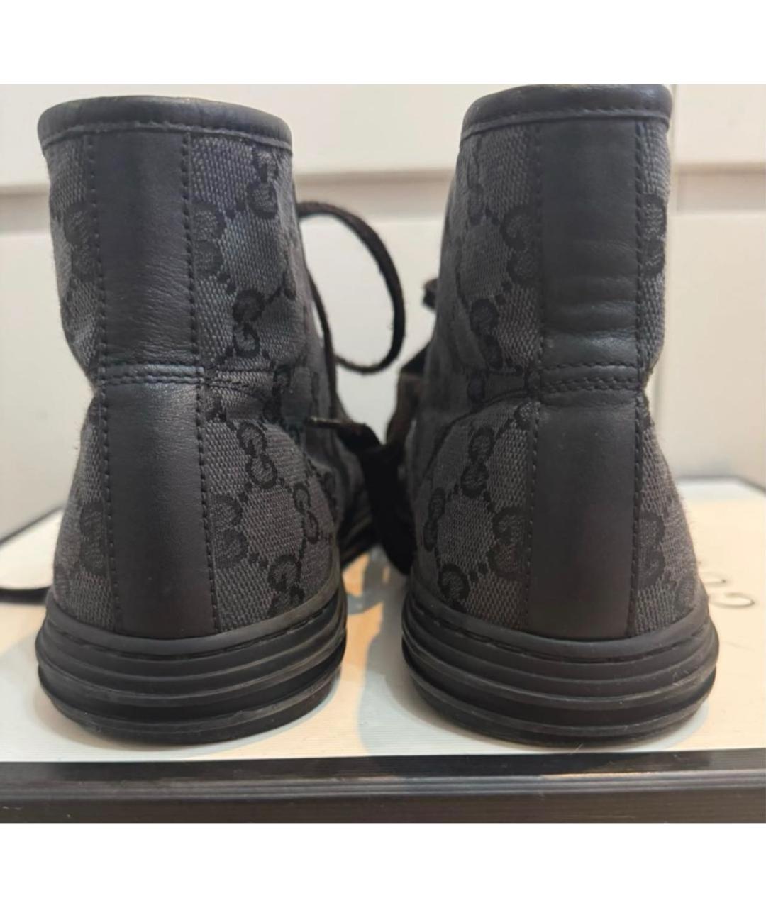 GUCCI Черные кеды, фото 4
