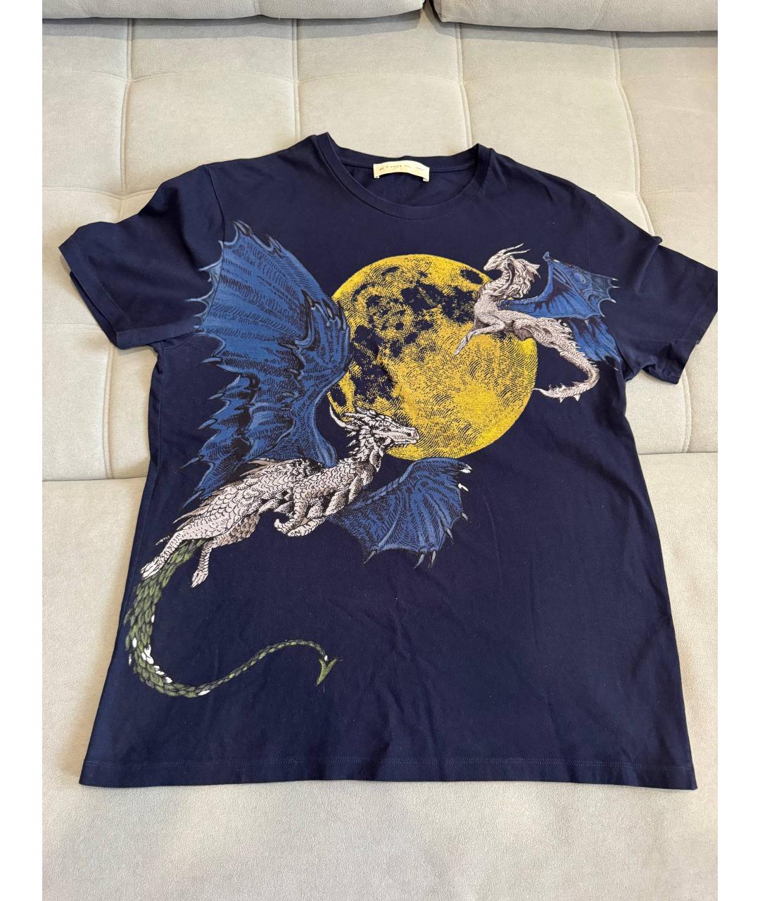 ETRO Синяя хлопковая футболка, фото 2