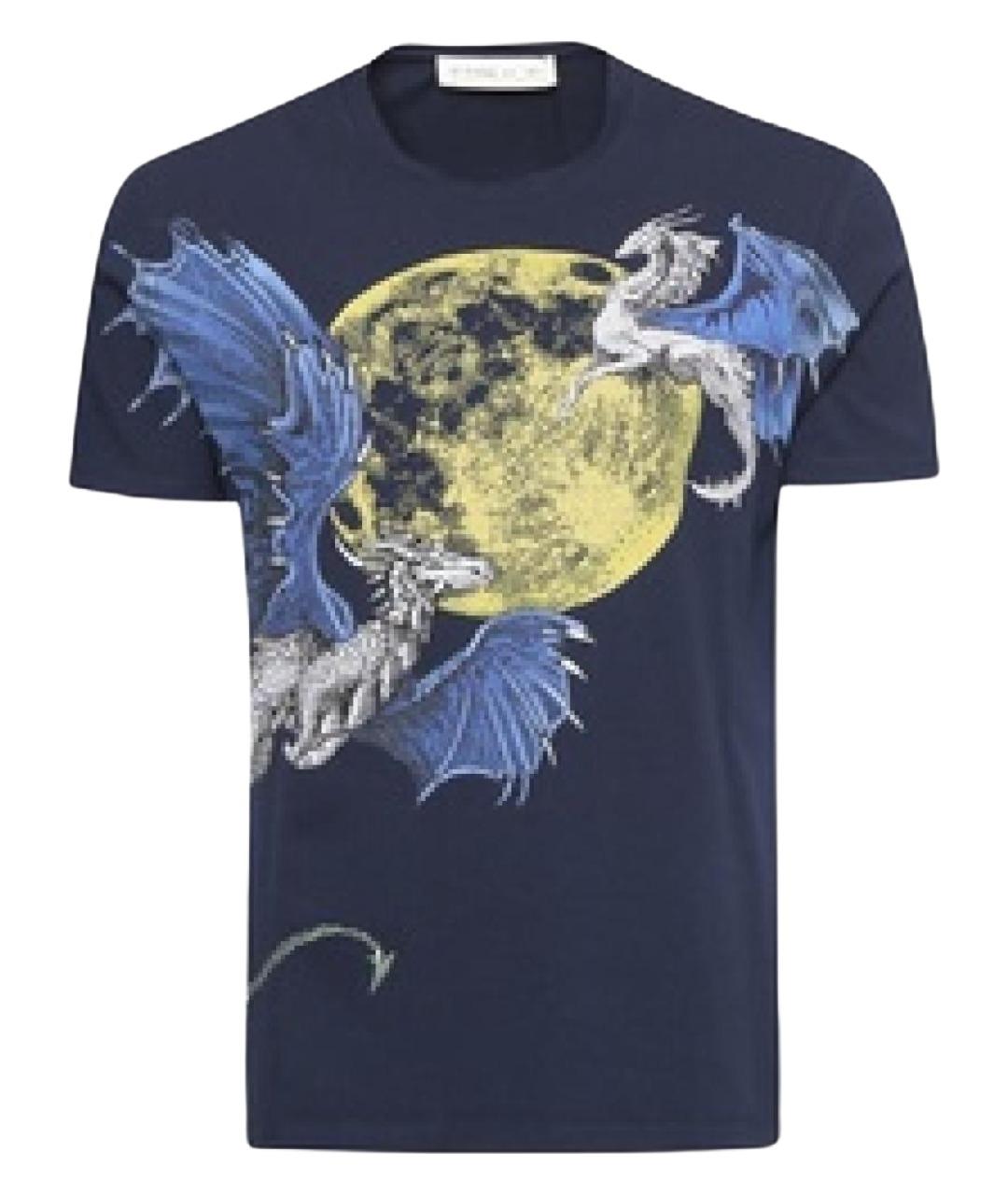 ETRO Синяя хлопковая футболка, фото 1
