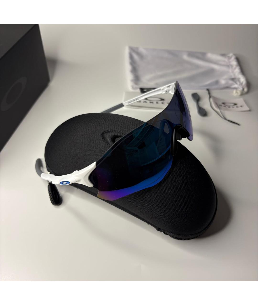 OAKLEY Синие пластиковые солнцезащитные очки, фото 7