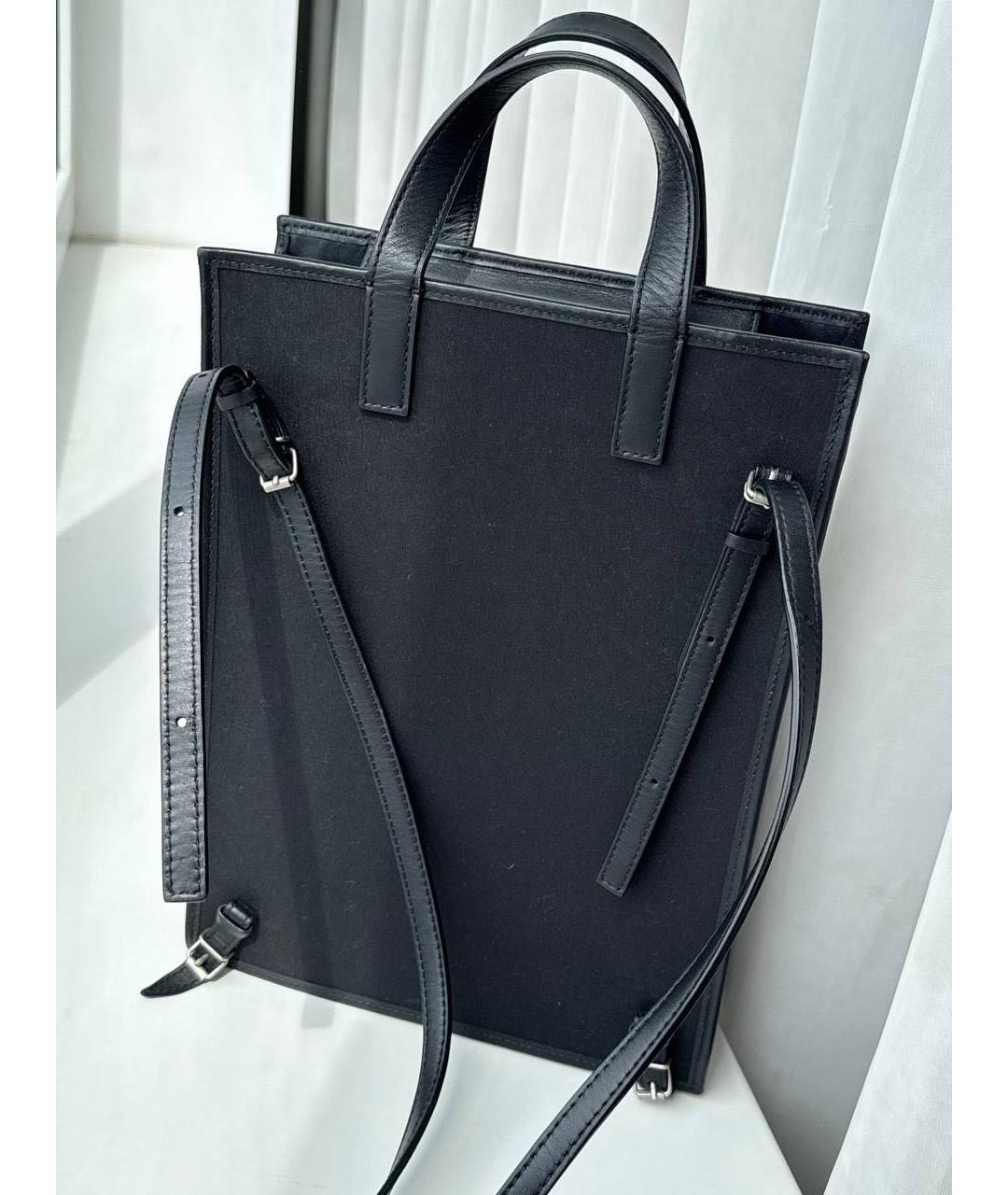 JACQUEMUS Черная тканевая сумка через плечо, фото 4