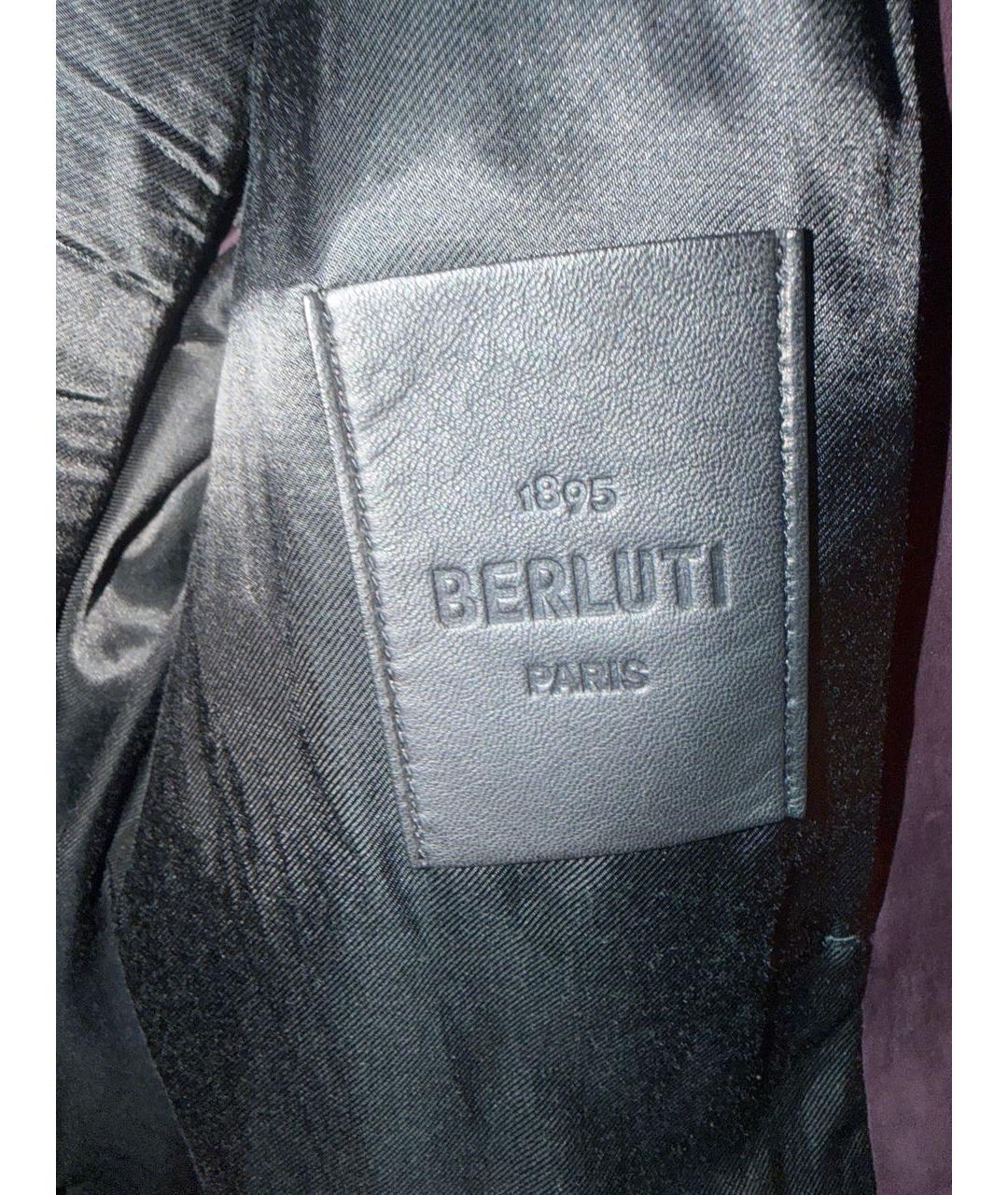 BERLUTI Фиолетовая замшевая куртка, фото 4