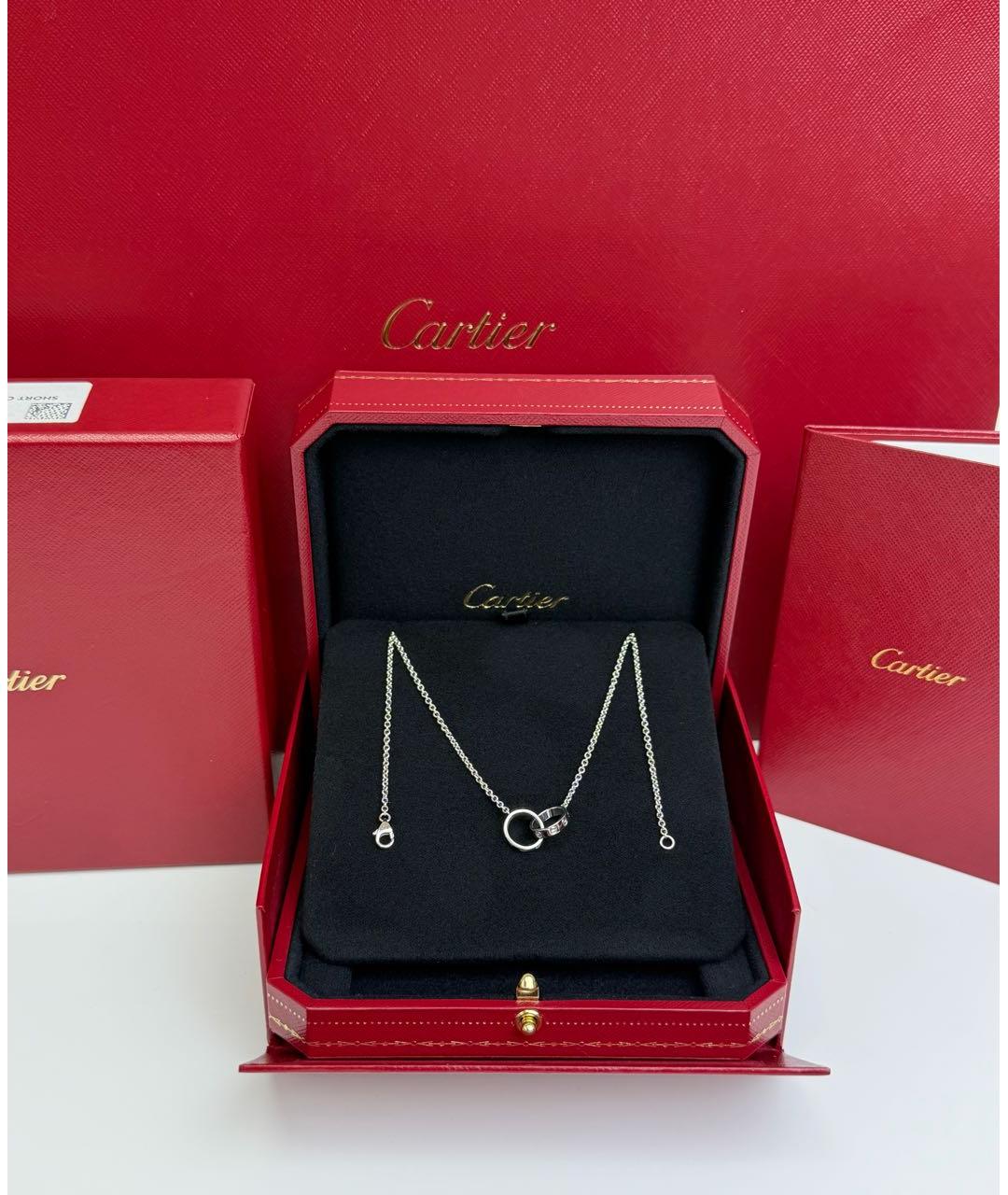 CARTIER Белое колье из белого золота, фото 3