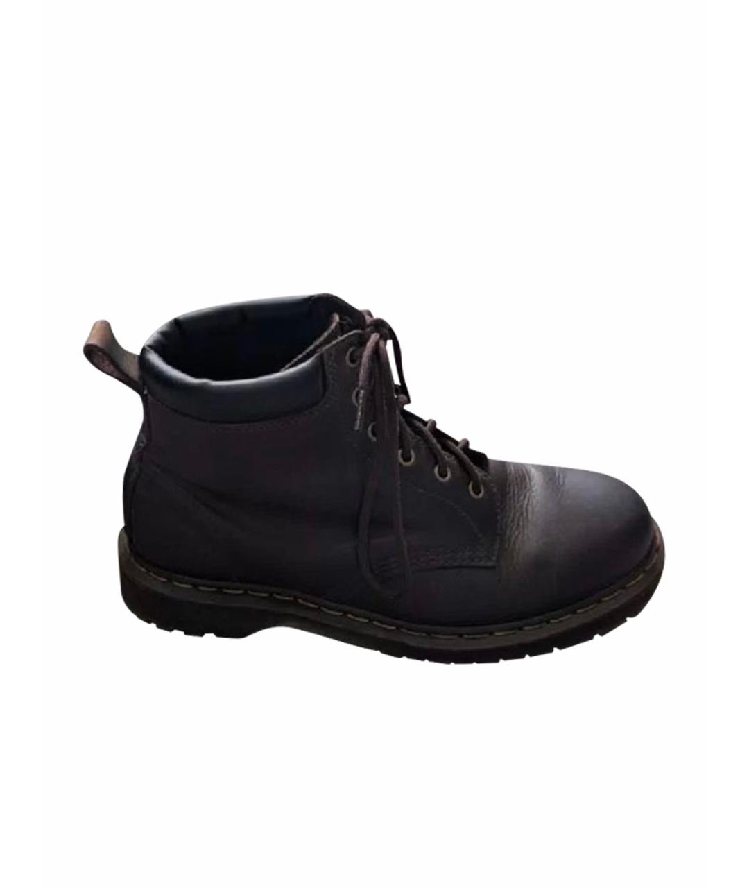 DR. MARTENS Коричневые кожаные низкие ботинки, фото 1