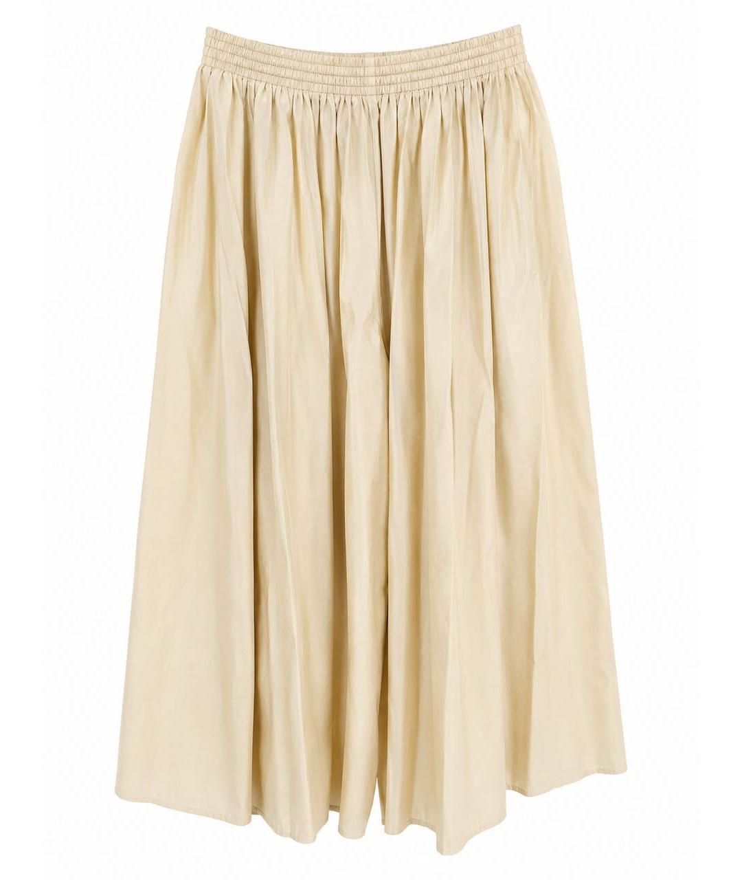 MM6 MAISON MARGIELA Желтые вискозные брюки широкие, фото 1