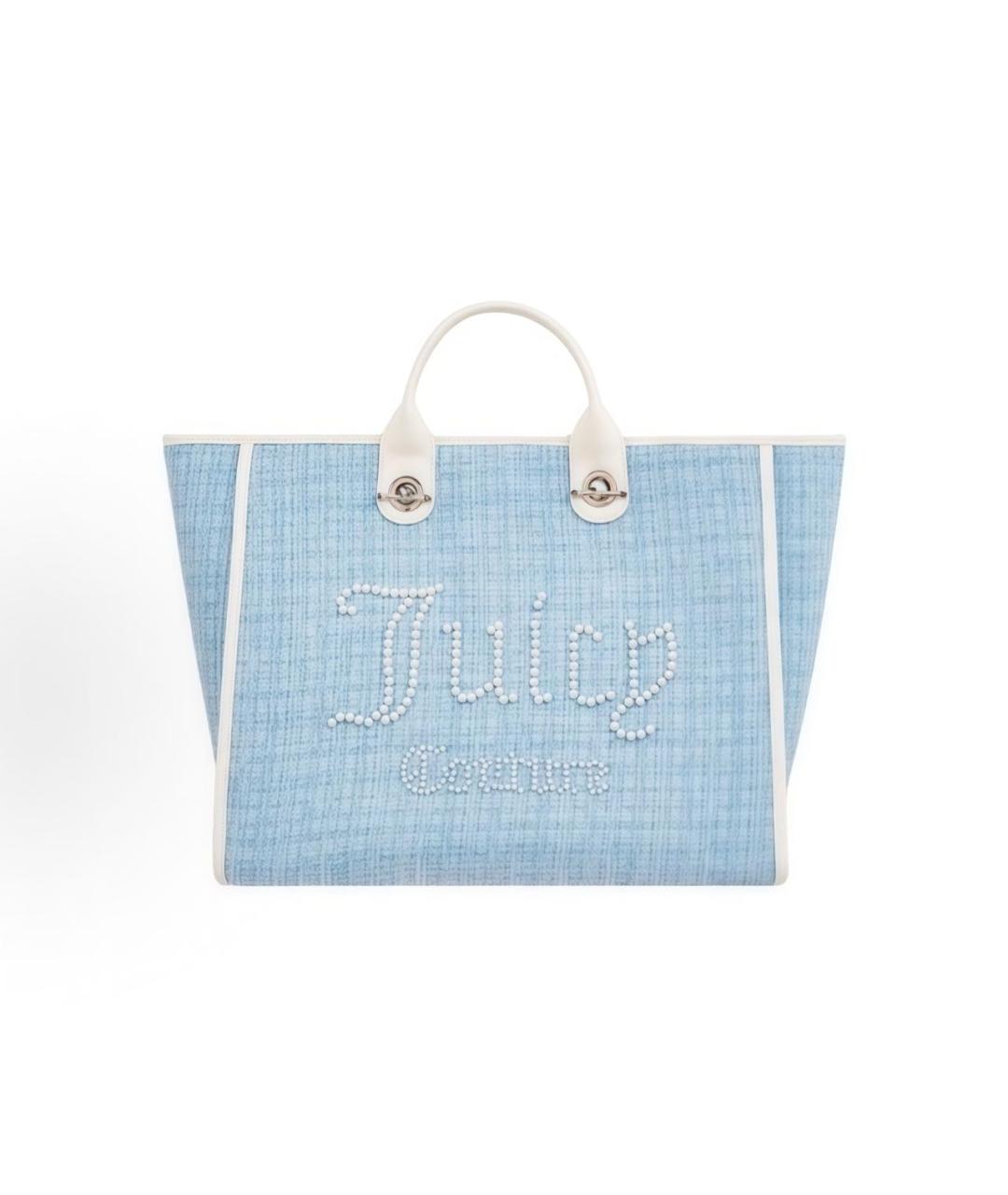 JUICY COUTURE Голубая сумка тоут, фото 6