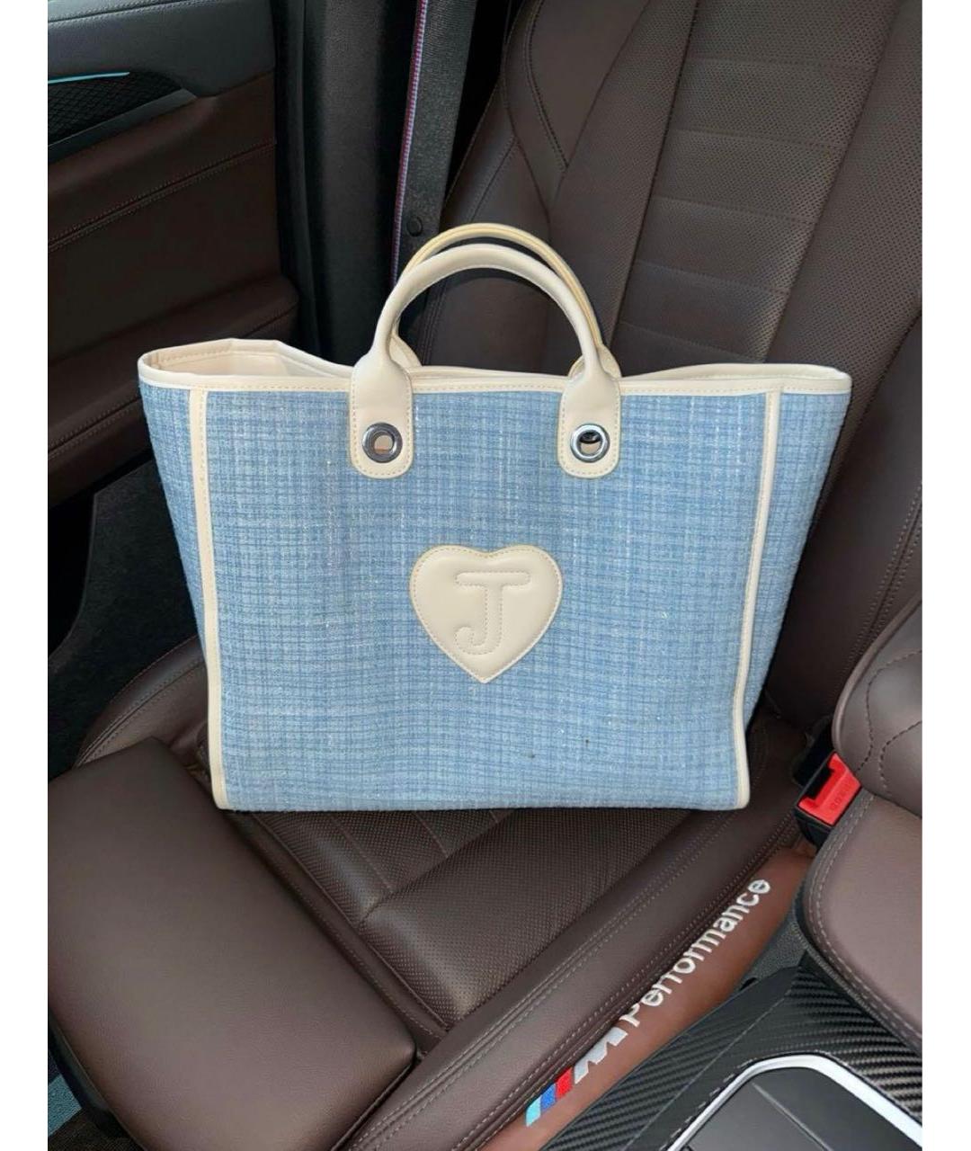 JUICY COUTURE Голубая сумка тоут, фото 3