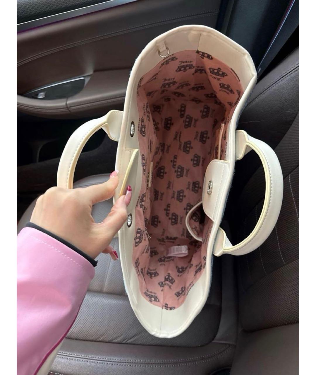 JUICY COUTURE Голубая сумка тоут, фото 5