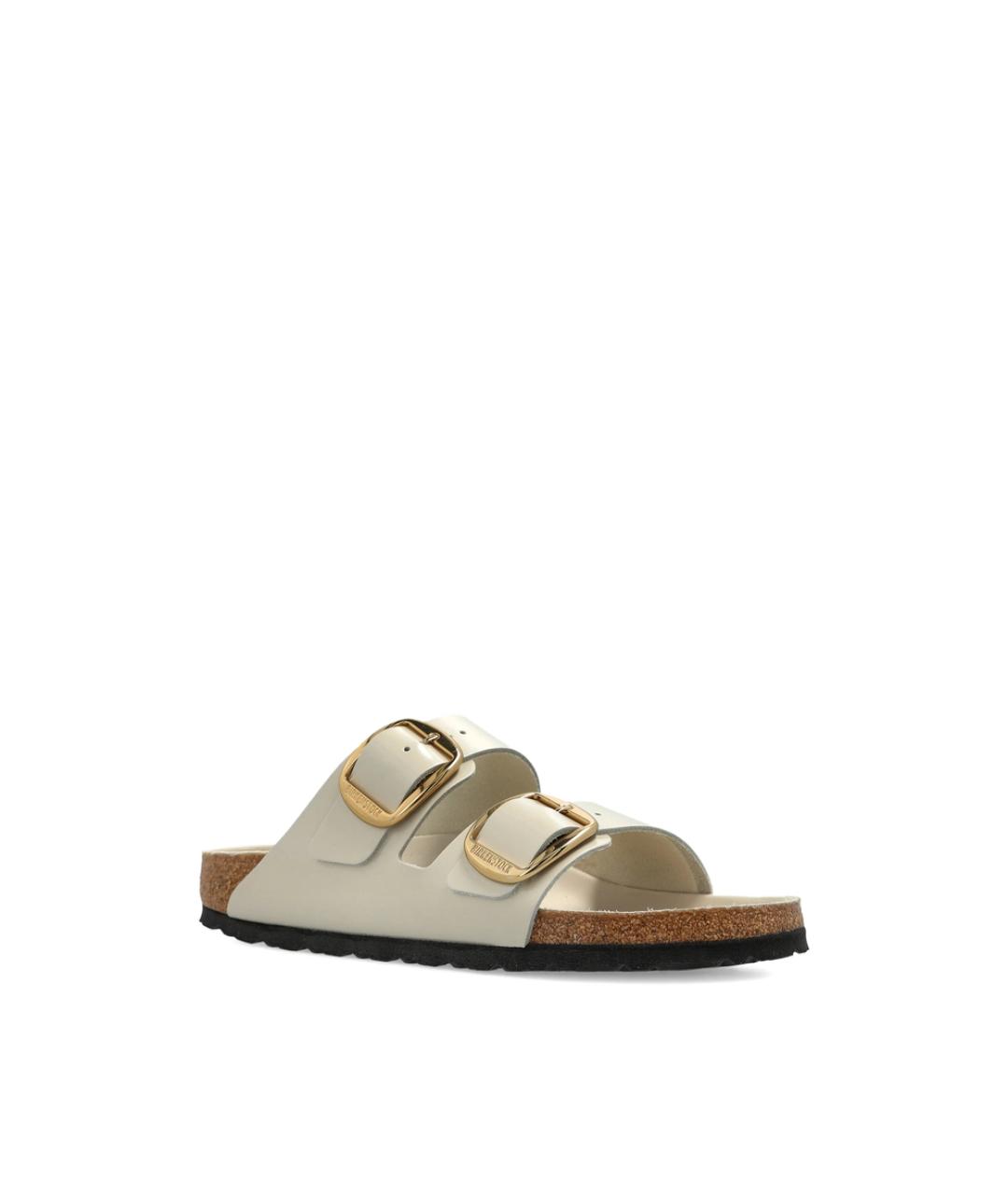 BIRKENSTOCK Белые кожаные сандалии, фото 4