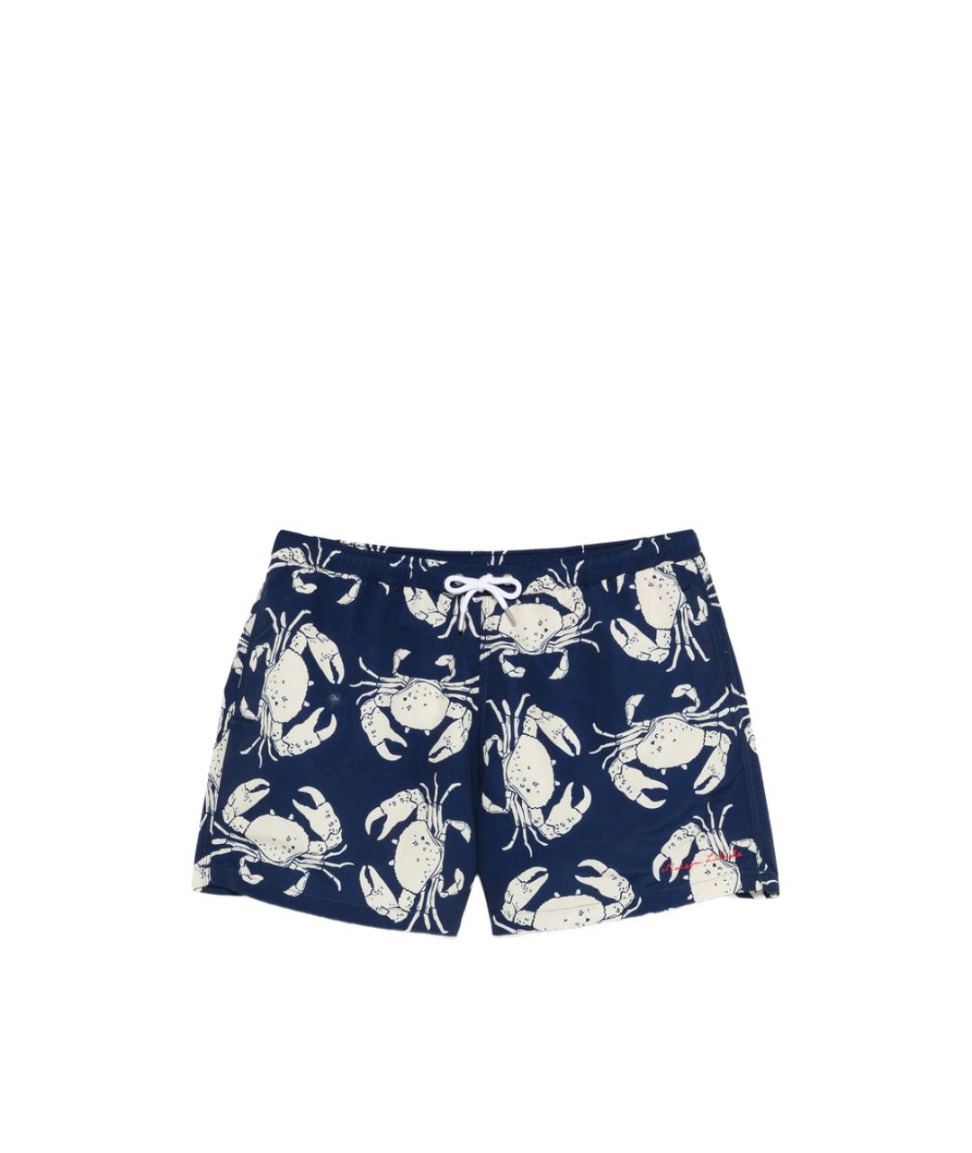 MAISON LABICHE Синие полиэстеровые шорты, фото 1
