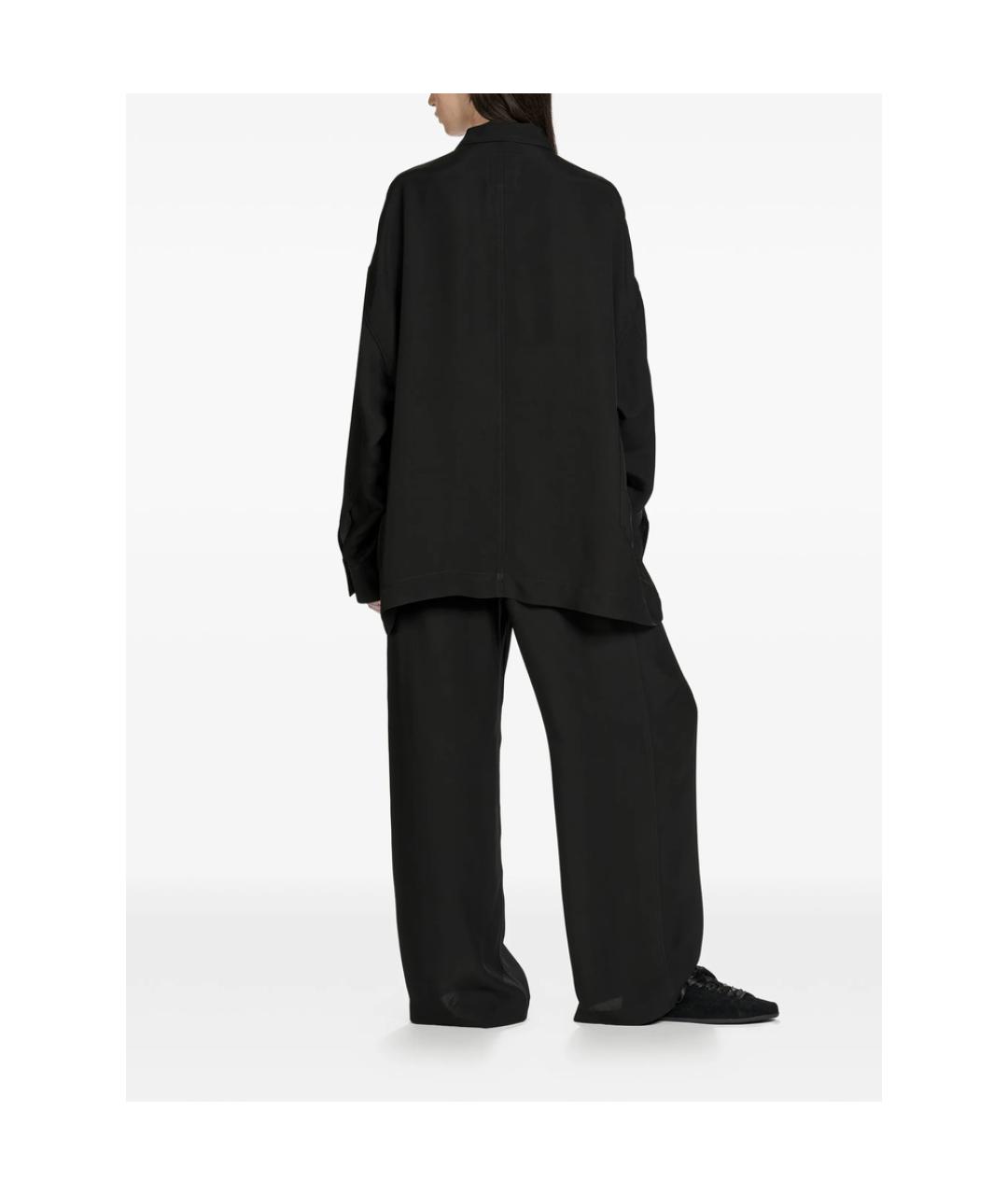 Y-3 Черная вискозная рубашка, фото 5