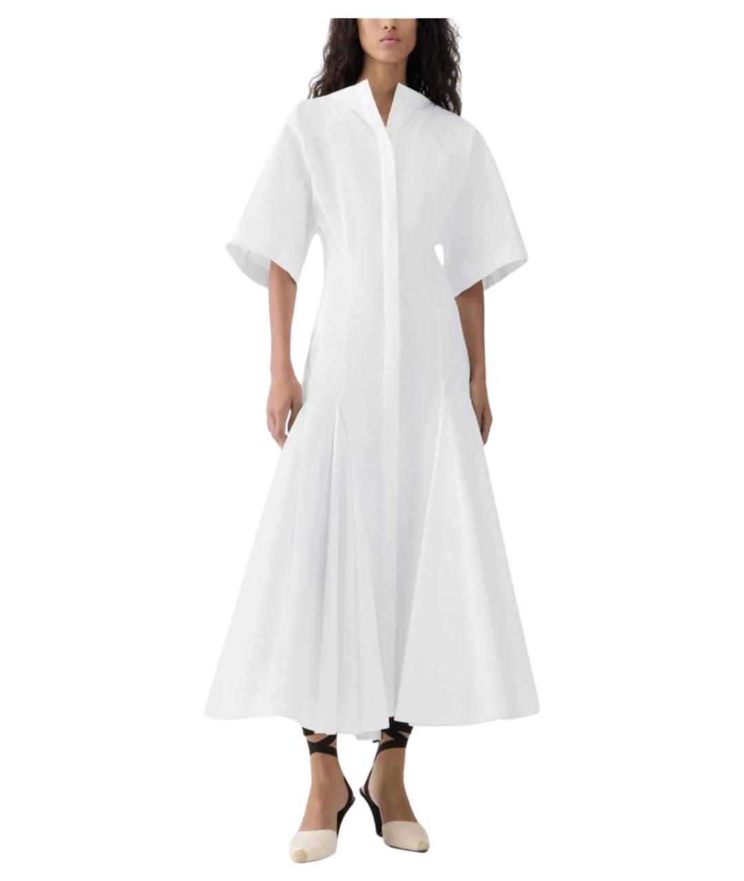 JACQUEMUS Белое хлопковое повседневное платье, фото 1