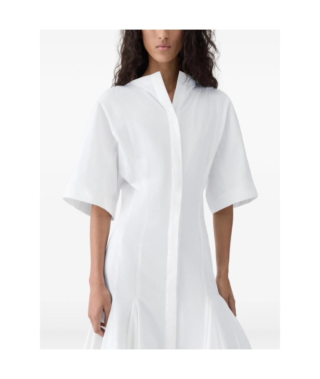 JACQUEMUS Белое хлопковое повседневное платье, фото 3