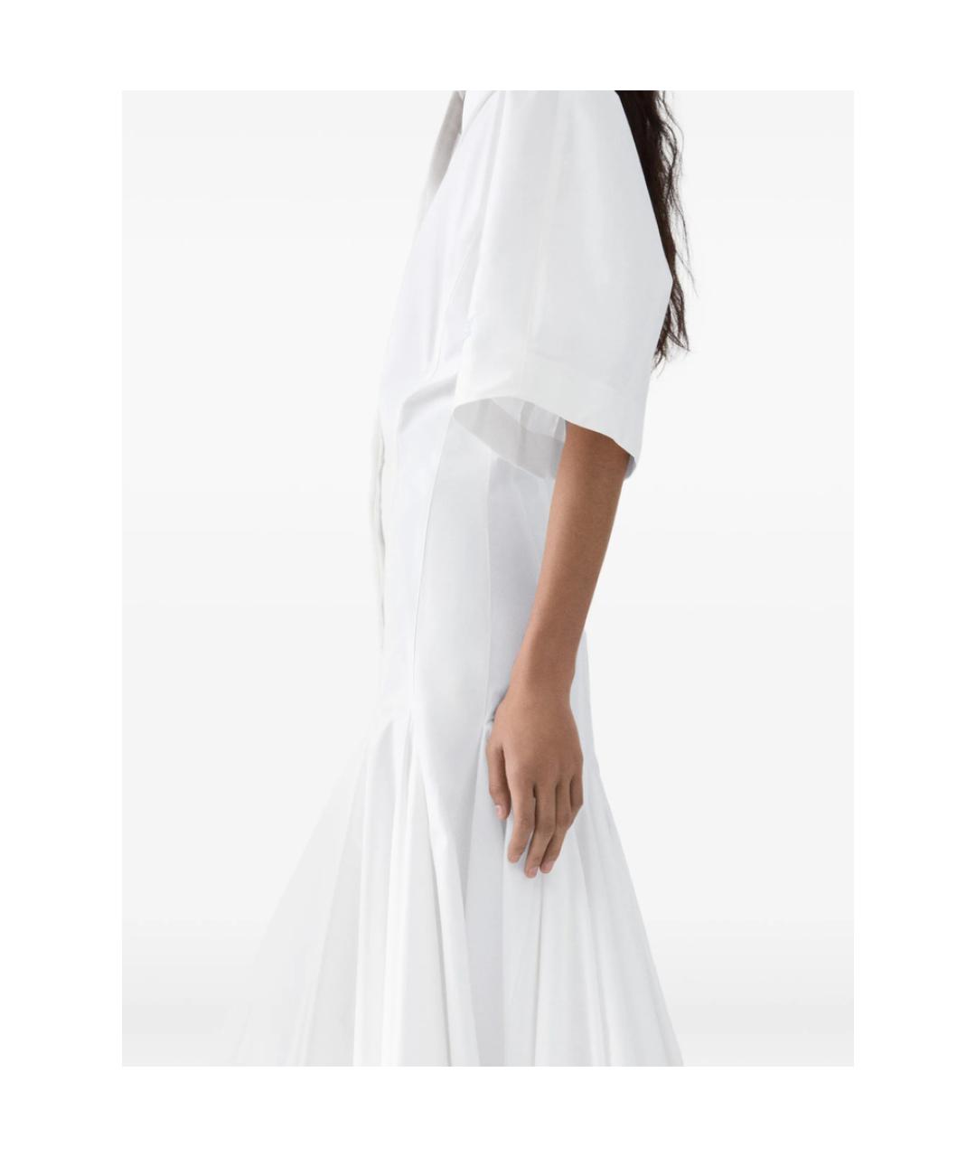 JACQUEMUS Белое хлопковое повседневное платье, фото 2