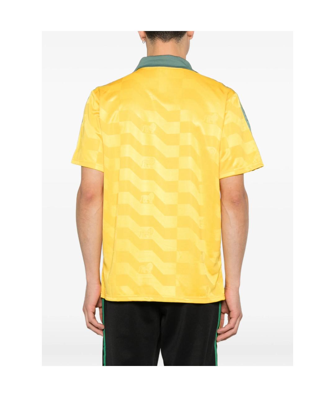 ADIDAS Желтая синтетическая футболка, фото 4
