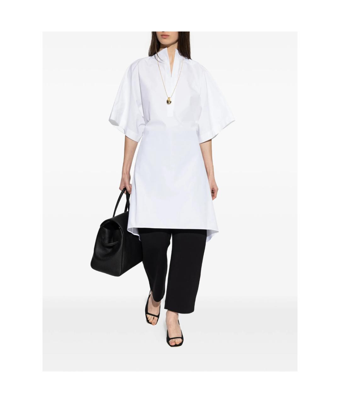 JACQUEMUS Белое хлопковое повседневное платье, фото 3
