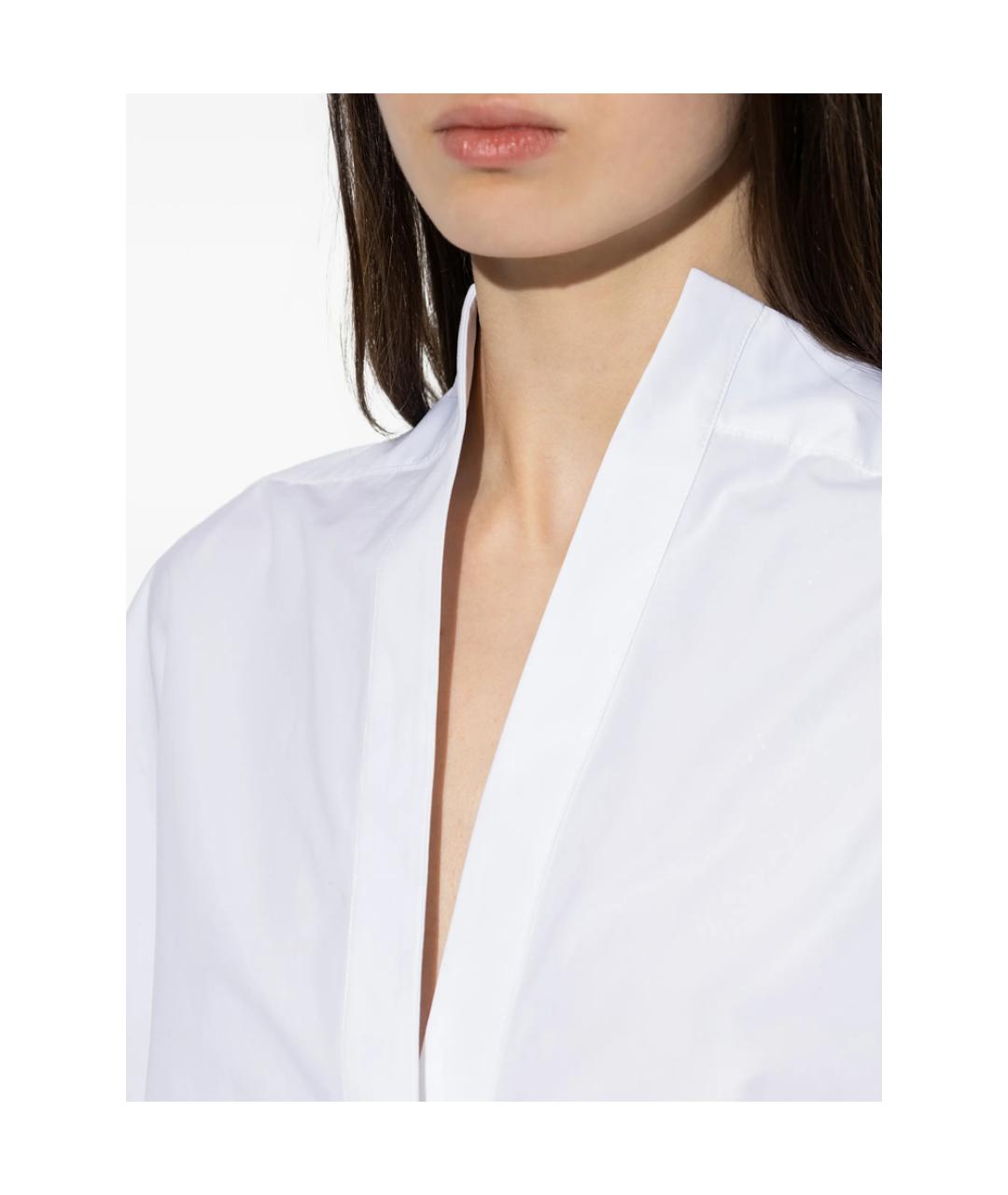 JACQUEMUS Белое хлопковое повседневное платье, фото 2