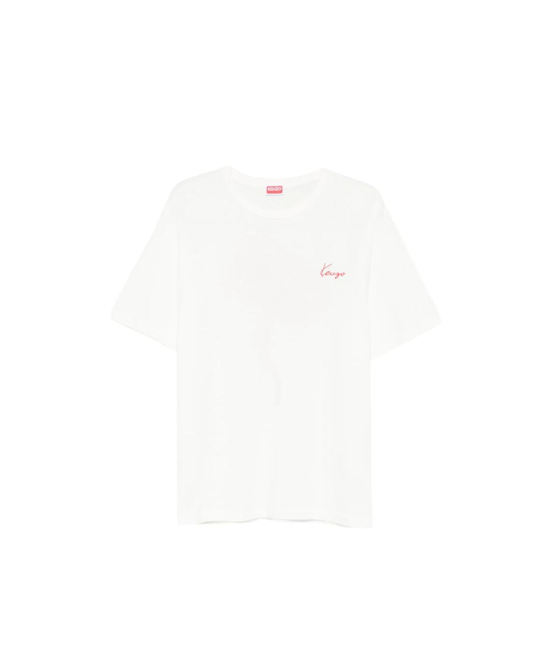 KENZO Белая хлопковая футболка, фото 1