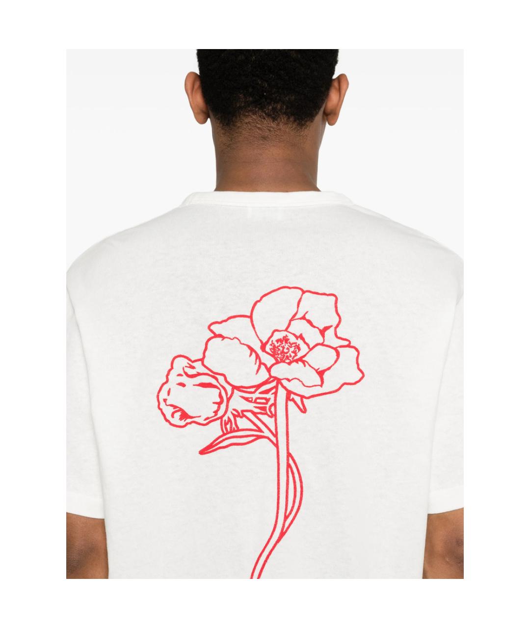 KENZO Белая хлопковая футболка, фото 4
