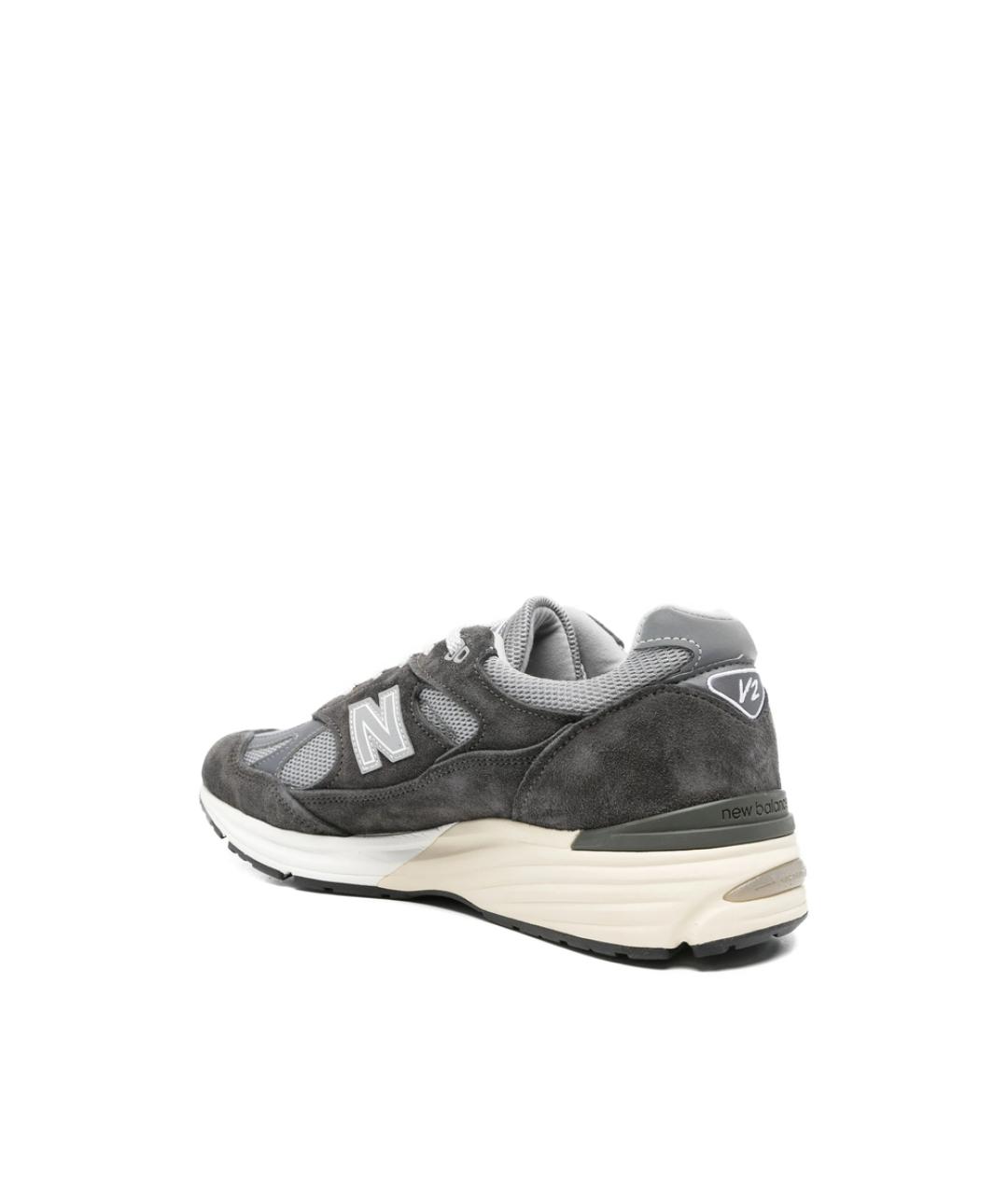 NEW BALANCE Серые замшевые низкие кроссовки / кеды, фото 4