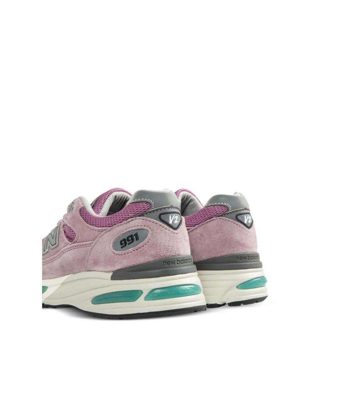 NEW BALANCE Розовые замшевые низкие кроссовки / кеды, фото 4