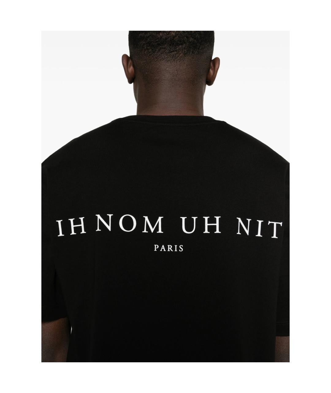 IH NOM UH NIT Черная хлопковая футболка, фото 4