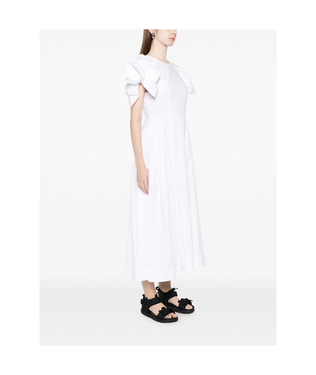 SIMONE ROCHA Белое хлопковое повседневное платье, фото 5