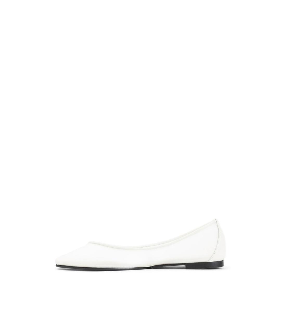 JACQUEMUS Белые кожаные балетки, фото 2