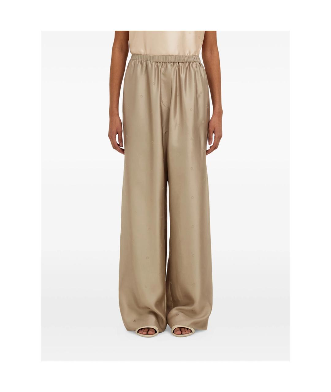 FERRAGAMO Шелковые прямые брюки, фото 3