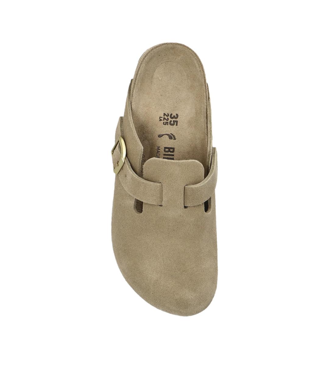 BIRKENSTOCK Бежевые замшевые мюли, фото 2